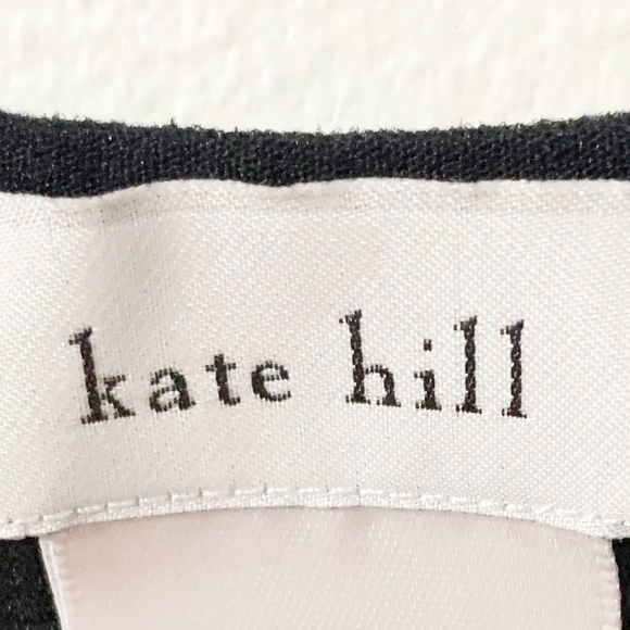 Kate Hill Ruffled Front and Back Scoop Neck Black Sleeveless Tank Top Camisole - Picture 6 of 8